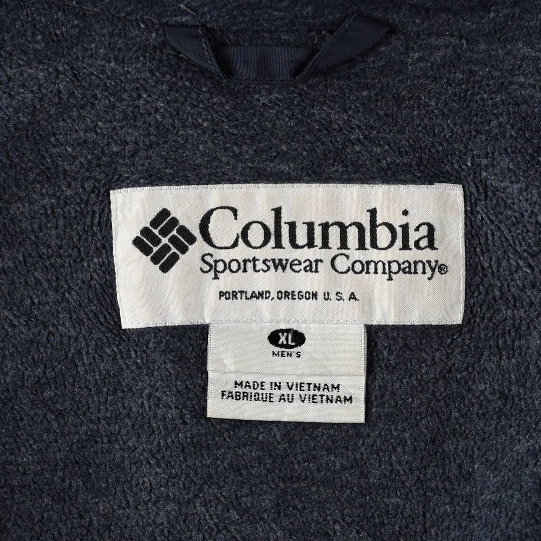 90s-00'S Columbia Men's XL Padded Puffer Jacket Nylon navy blue type Vintage Second Hand