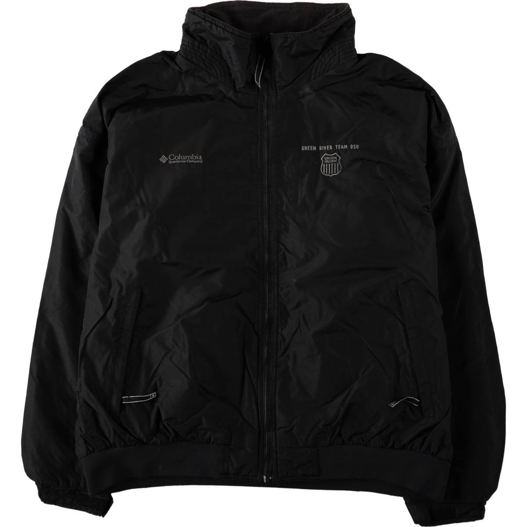 2000'S Columbia Advertising Padded Jacket Puffer Jacket Men's XXL equivalent Nylon black type Vintage Second Hand