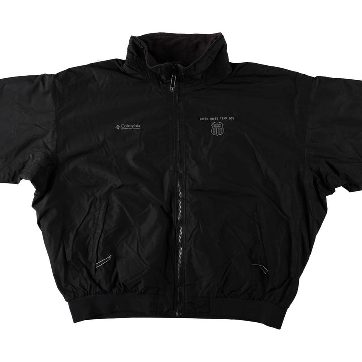2000'S Columbia Advertising Padded Jacket Puffer Jacket Men's XXL equivalent Nylon black type Vintage Second Hand