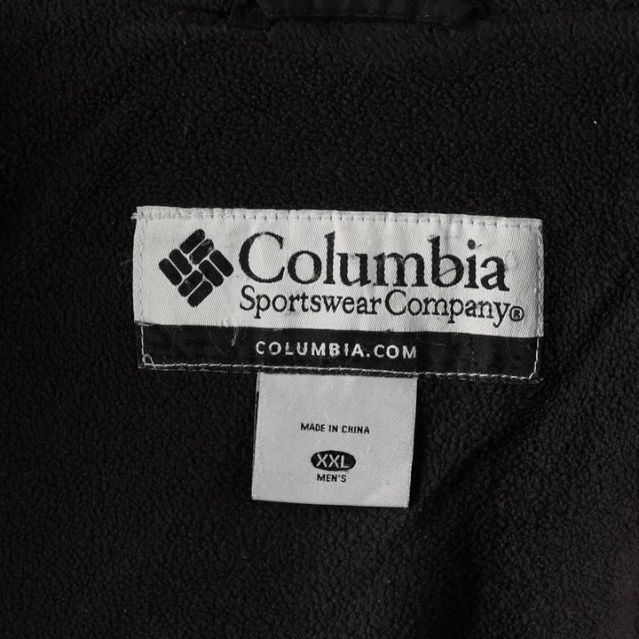 2000'S Columbia Advertising Padded Jacket Puffer Jacket Men's XXL equivalent Nylon black type Vintage Second Hand
