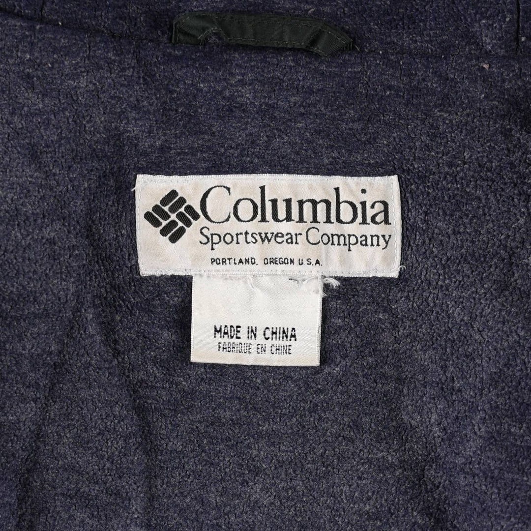 Columbia padded hoodie/puffer jacket, men's size XXL (approx.) unclear Green type dark green Vintage Second Hand