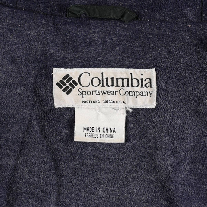 Columbia padded hoodie/puffer jacket, men's size XXL (approx.) unclear Green type dark green Vintage Second Hand