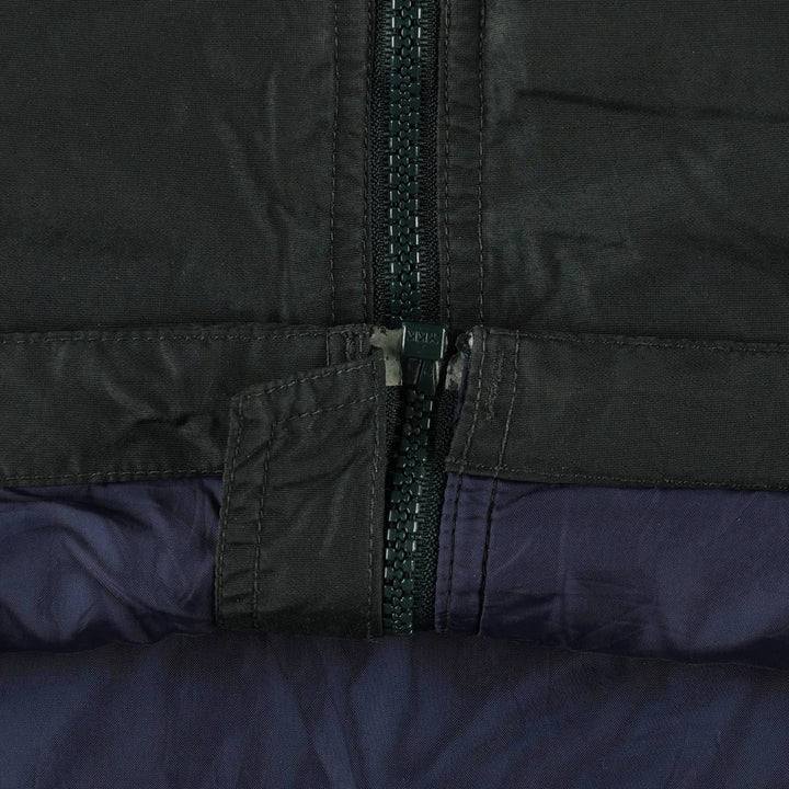 Columbia padded hoodie/puffer jacket, men's size XXL (approx.) unclear Green type dark green Vintage Second Hand
