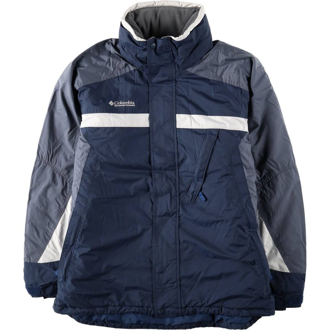 2000'S Columbia INTERCHANGE Padded Mountain Jacket Shell Jacket Puffer Jacket Men's Size L (approx.) Nylon navy blue type Vintage Second Hand