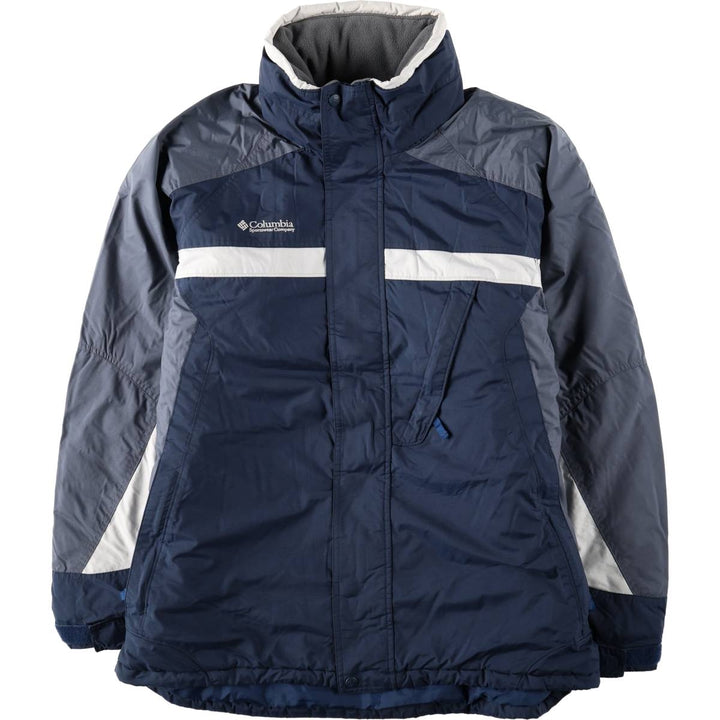 2000'S Columbia INTERCHANGE Padded Mountain Jacket Shell Jacket Puffer Jacket Men's Size L (approx.) Nylon navy blue type Vintage Second Hand