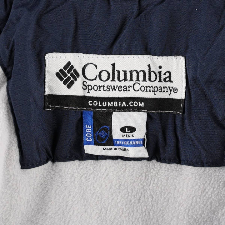 2000'S Columbia INTERCHANGE Padded Mountain Jacket Shell Jacket Puffer Jacket Men's Size L (approx.) Nylon navy blue type Vintage Second Hand
