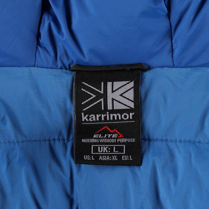 Karrimor ELITE Down Parka, Men's Size L (equivalent) unclear blue type Vintage Second Hand