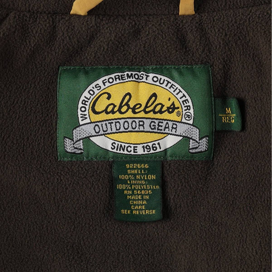 90s-00'S Cabelas nylon jacket, men's size M Nylon yellow type Vintage Second Hand