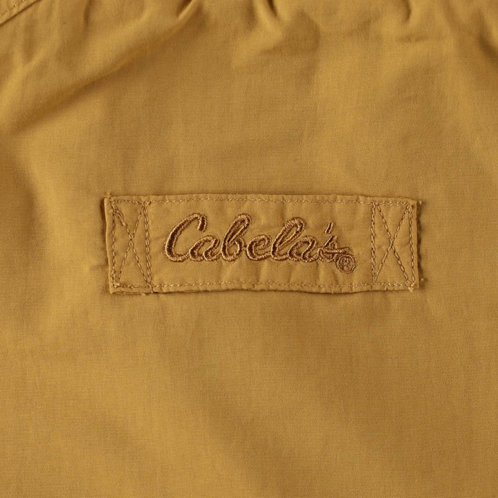 90s-00'S Cabelas nylon jacket, men's size M Nylon yellow type Vintage Second Hand