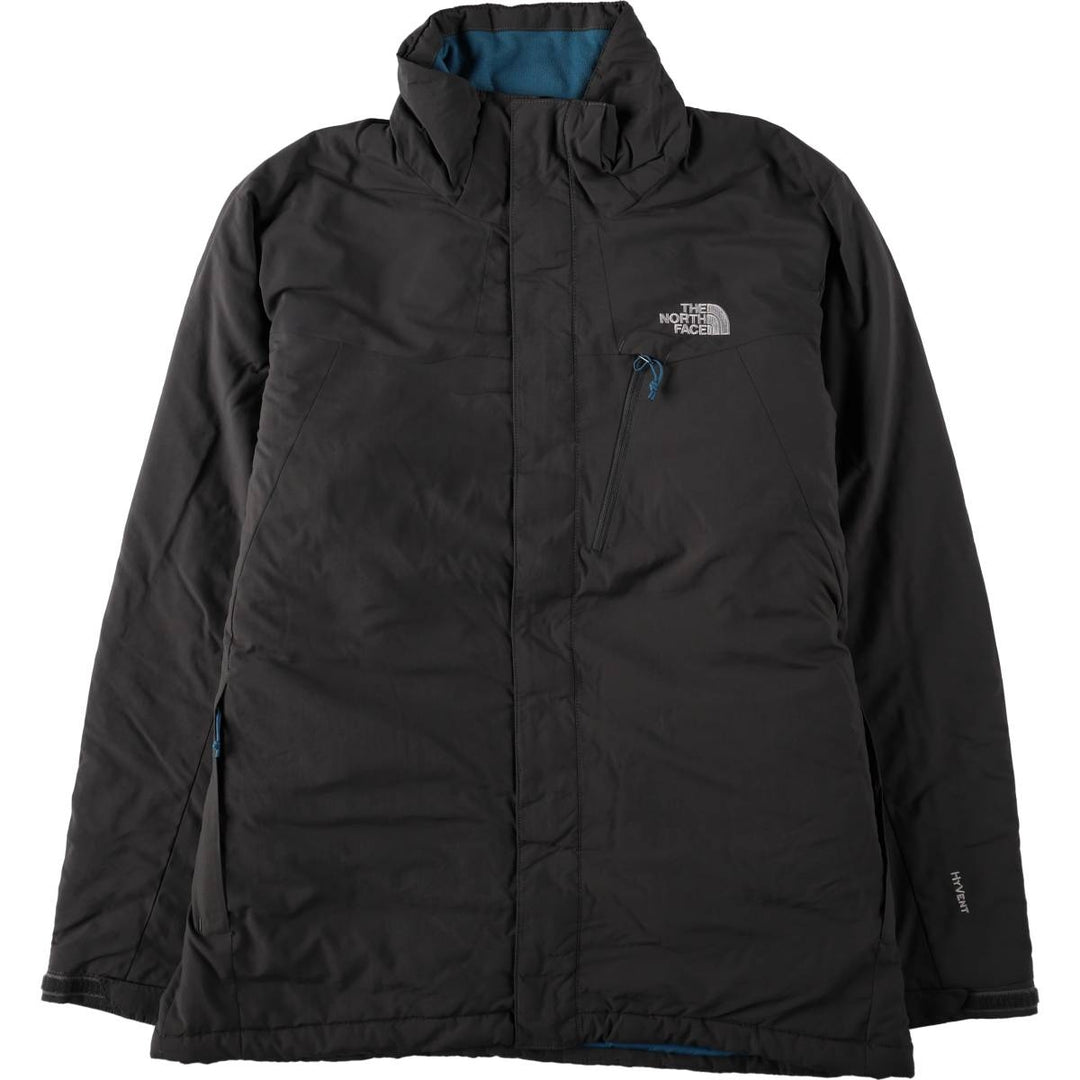The North Face Men's Size L (approx.) Padded Mountain Parka Shell Jacket Puffer Jacket Nylon Charcoal Vintage Second Hand