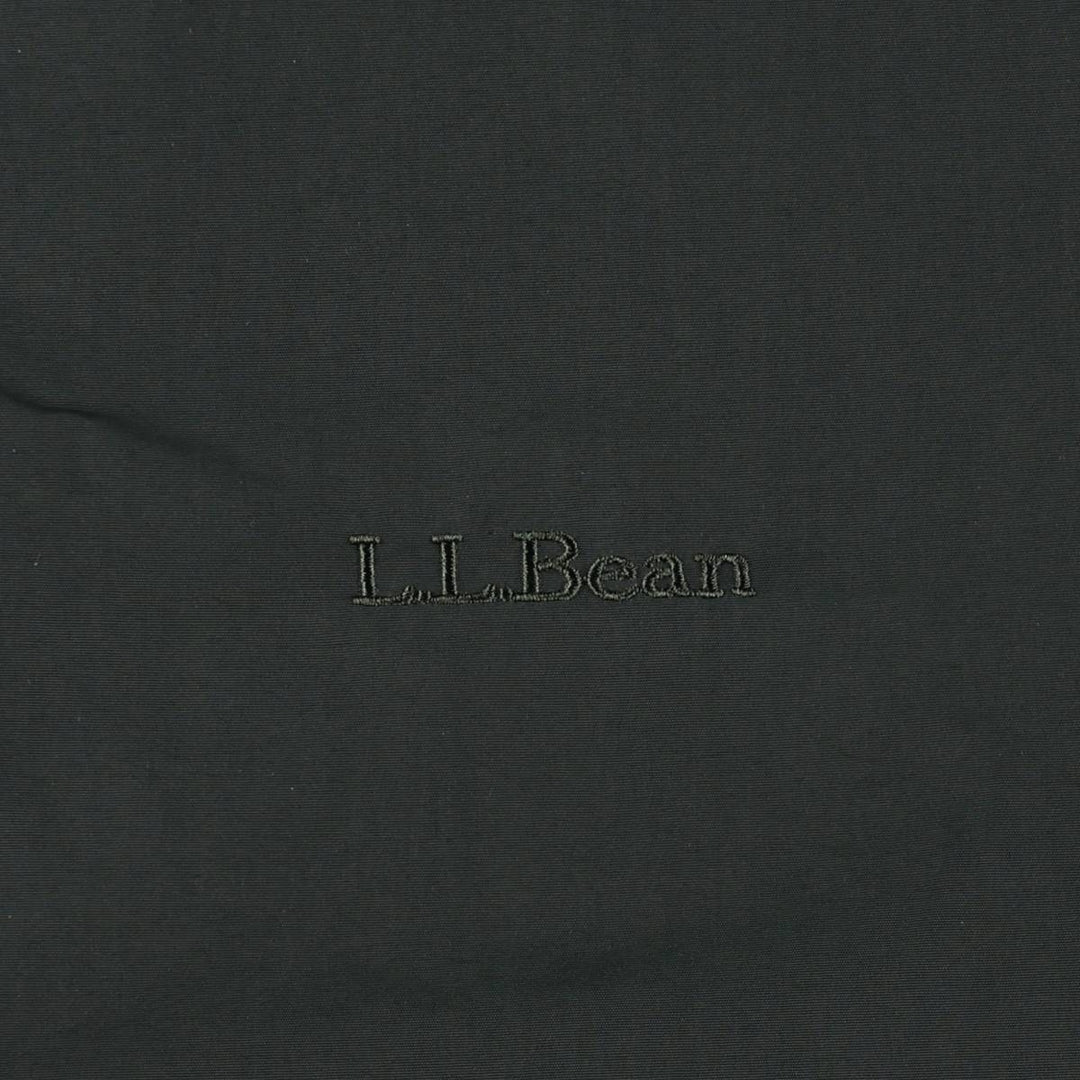 90s-00'S LLBean padded puffer jacket, men's size L Nylon Green type dark green Vintage Second Hand