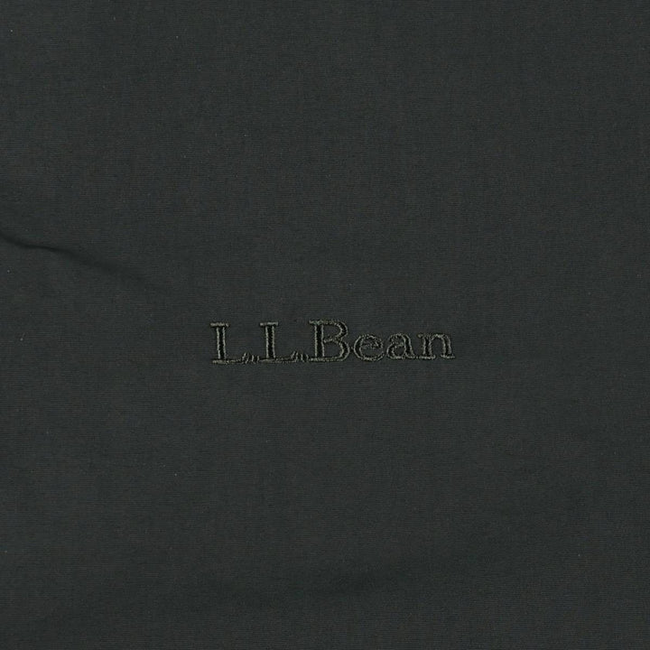 90s-00'S LLBean padded puffer jacket, men's size L Nylon Green type dark green Vintage Second Hand