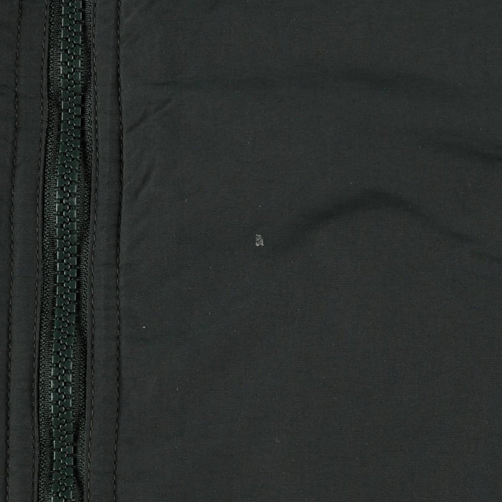 90s-00'S LLBean padded puffer jacket, men's size L Nylon Green type dark green Vintage Second Hand