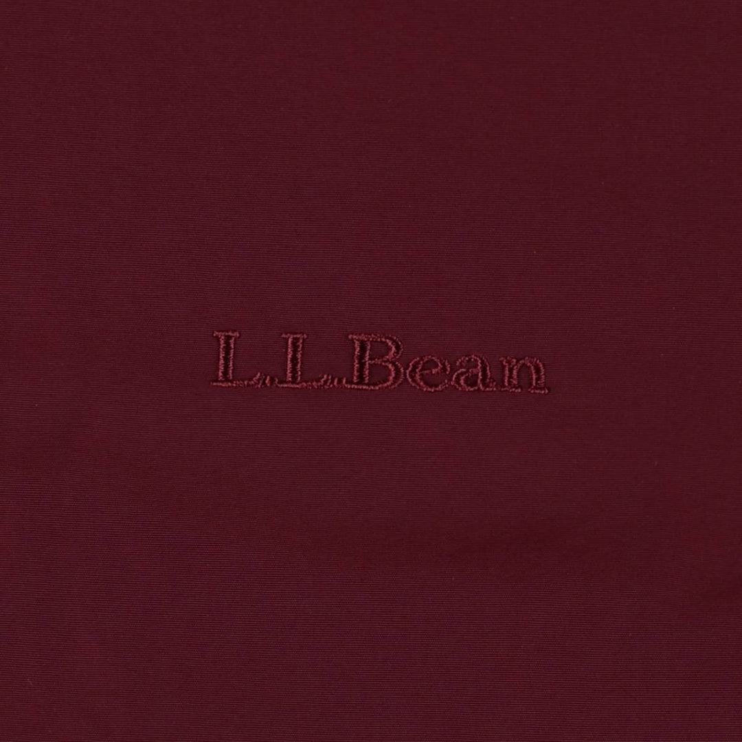 90s-00'S LLBean padded puffer jacket, men's size M Nylon Red type red-purple Vintage Second Hand