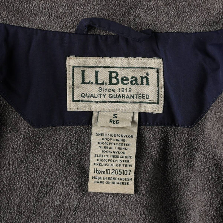 90s-00'S L.L.Bean Warm-up Jacket, Padded Mountain Jacket, Shell Jacket, Puffer Jacket Nylon navy blue type Vintage Second Hand