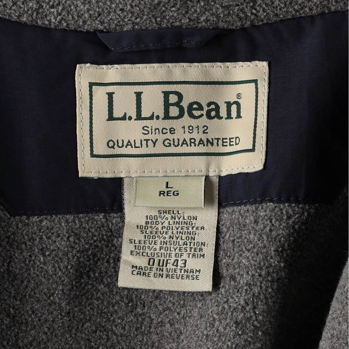 90s-00'S L.L.Bean Warm-up Jacket, Padded Mountain Jacket, Shell Jacket, Puffer Jacket Nylon navy blue type Vintage Second Hand