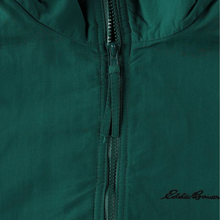 80s-90'S Eddie Bauer Black Tag Windfoil Padded Mountain Jacket Shell Jacket Puffer Jacket Made in USA Nylon green type Vintage Second Hand