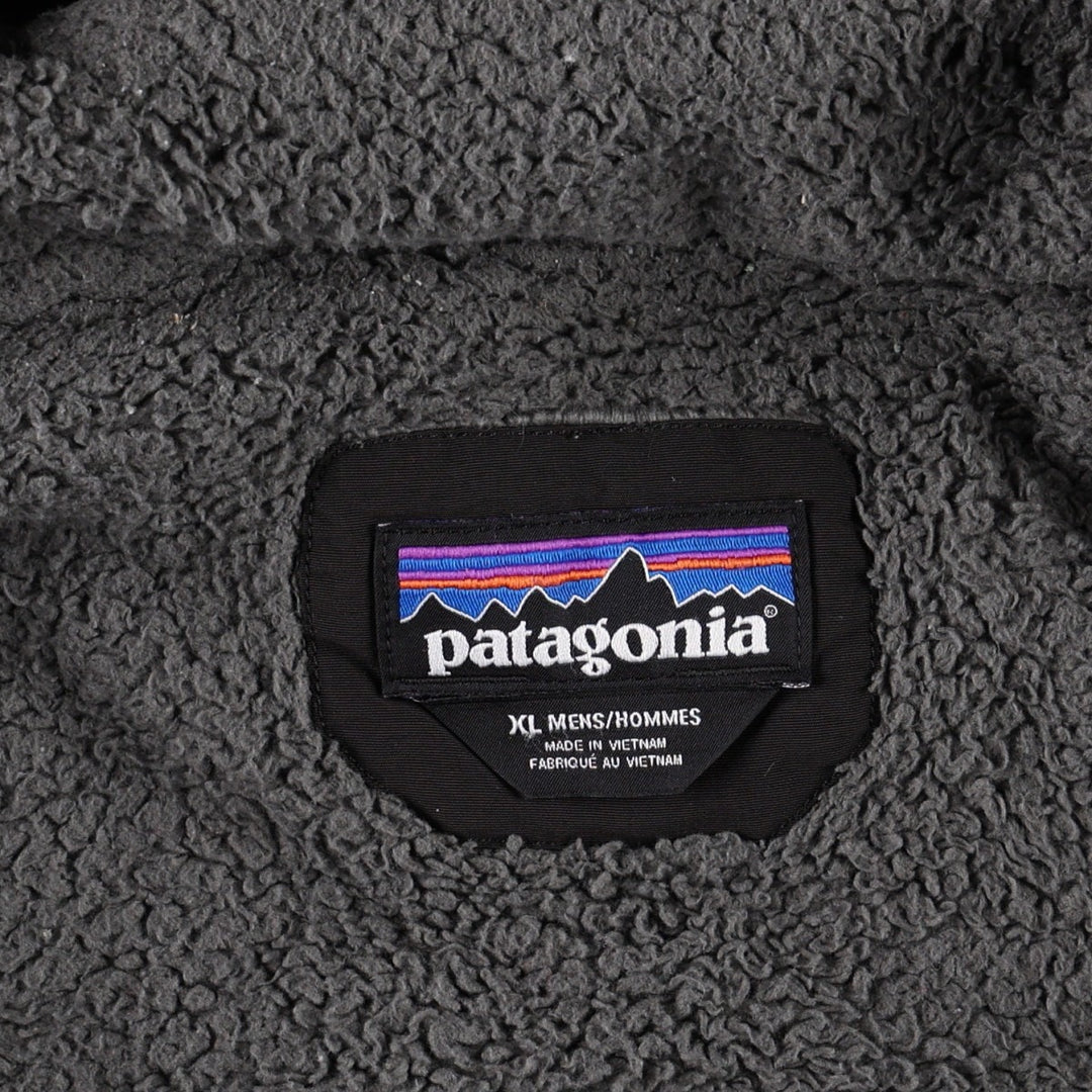 Patagonia Isthmus Parka 27021, insulated nylon parka, men's size XL equivalent. Nylon black type Vintage Second Hand