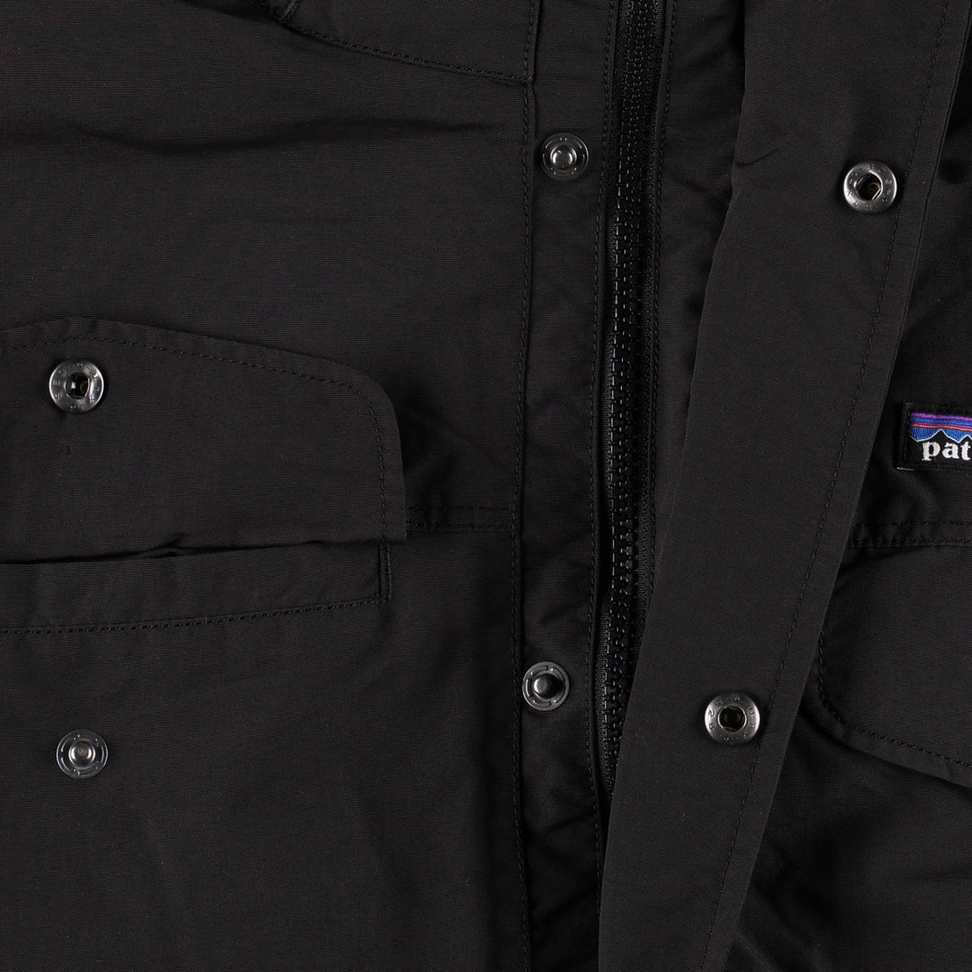 Patagonia Isthmus Parka 27021, insulated nylon parka, men's size XL equivalent. Nylon black type Vintage Second Hand