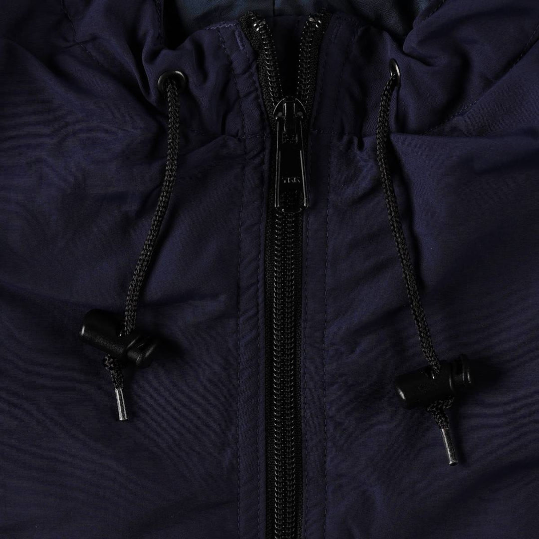 LLBean OUTDOORS Padded Anorak Parka Puffer Jacket, Made in Bangladesh, Men's Size M (approx.) Nylon navy blue type Vintage Second Hand
