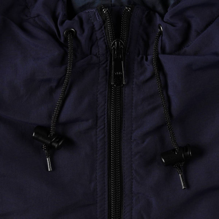LLBean OUTDOORS Padded Anorak Parka Puffer Jacket, Made in Bangladesh, Men's Size M (approx.) Nylon navy blue type Vintage Second Hand