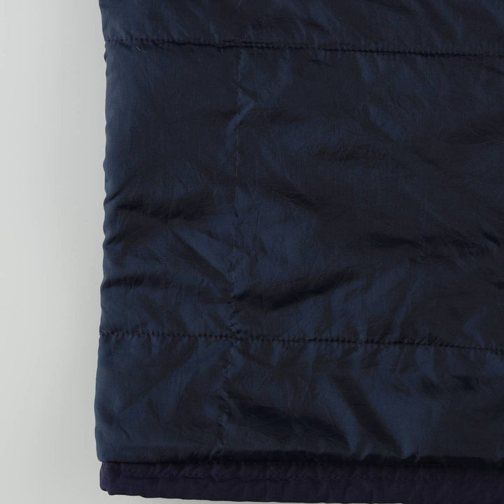 LLBean OUTDOORS Padded Anorak Parka Puffer Jacket, Made in Bangladesh, Men's Size M (approx.) Nylon navy blue type Vintage Second Hand