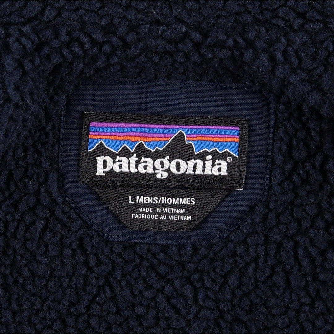 Patagonia Maple Grove Canvas Jacket 26995FA18, Insulated Mountain Jacket, Shell Jacket, Men's Size L (approx.) Organic cotton navy blue type Vintage Second Hand