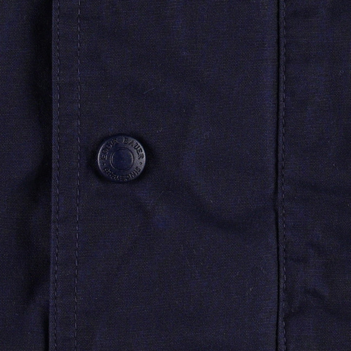 Eddie Bauer Mountain Parka Shell Jacket, Men's Size M (approx.) polyester navy blue type Vintage Second Hand