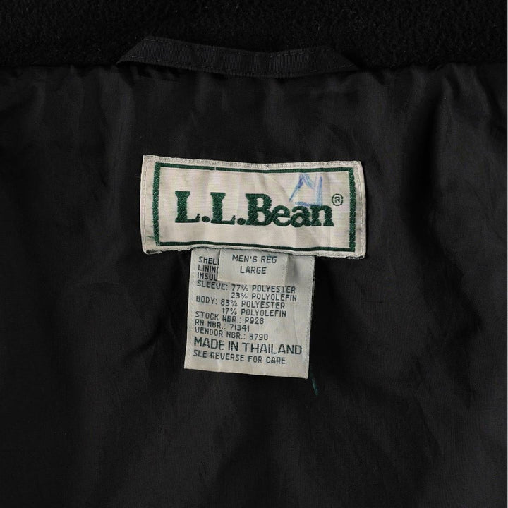 90s-00'S LL Bean Padded Mountain Jacket, Shell Jacket, Puffer Jacket, Men's Size L, Vintage Nylon green type Vintage Second Hand