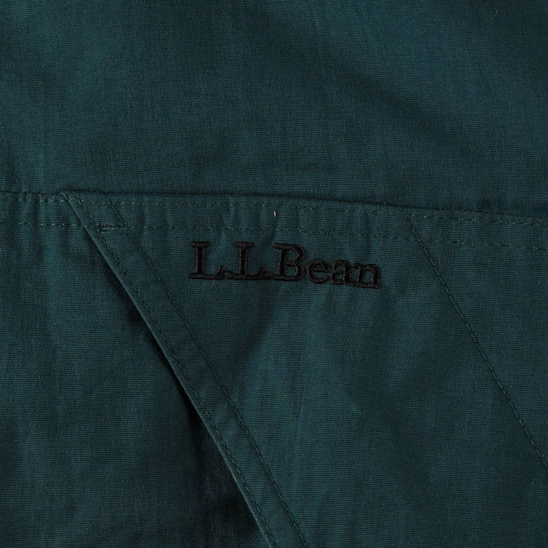 90s-00'S LL Bean Padded Mountain Jacket, Shell Jacket, Puffer Jacket, Men's Size L, Vintage Nylon green type Vintage Second Hand