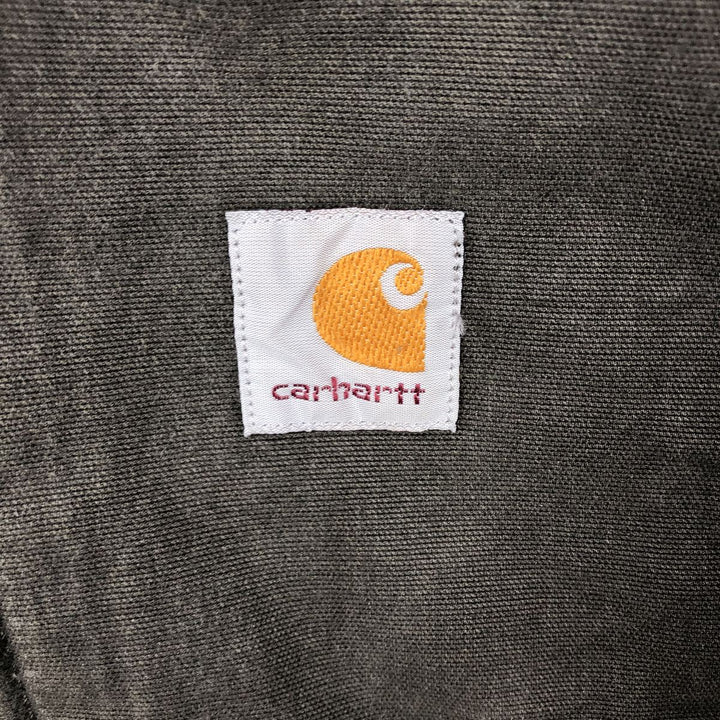 Carhartt Long Sleeve Duck Work Shirt, Men's Size Medium cotton brown type Vintage Second Hand