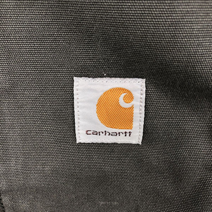 Carhartt RUGGED FLEX THE LIGHT COMPANY Advertising Long-Sleeve Duck Work Shirt, Men's Size XL (approx.) cotton Charcoal Vintage Second Hand