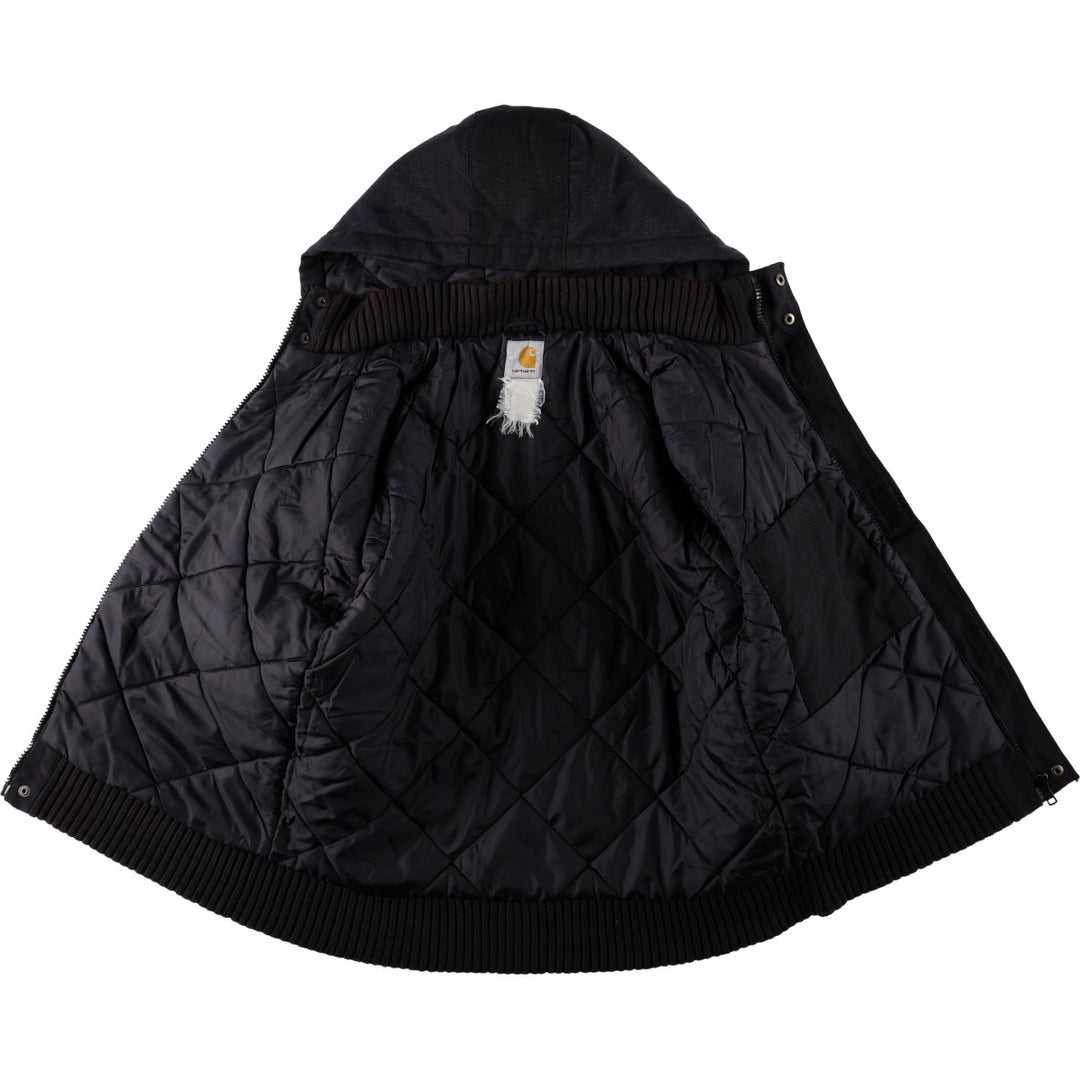 Carhartt CORDURA padded puffer jacket, men's size L (approx.) unclear black type Vintage Second Hand