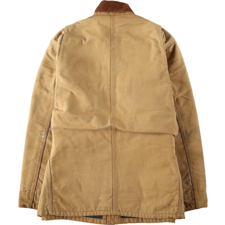 Carhartt Michigan Chore Coat Duck Coverall Men's XL Size unclear beige type brown Vintage Second Hand