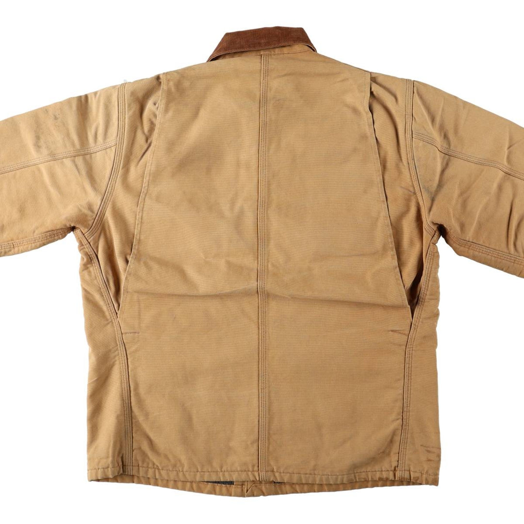 Carhartt Michigan Chore Coat Duck Coverall Men's XL Size unclear beige type brown Vintage Second Hand