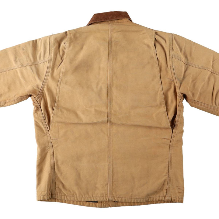 Carhartt Michigan Chore Coat Duck Coverall Men's XL Size unclear beige type brown Vintage Second Hand