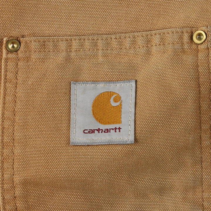 Carhartt Michigan Chore Coat Duck Coverall Men's XL Size unclear beige type brown Vintage Second Hand