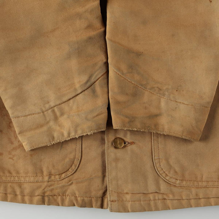 Carhartt Michigan Chore Coat Duck Coverall Men's XL Size unclear beige type brown Vintage Second Hand