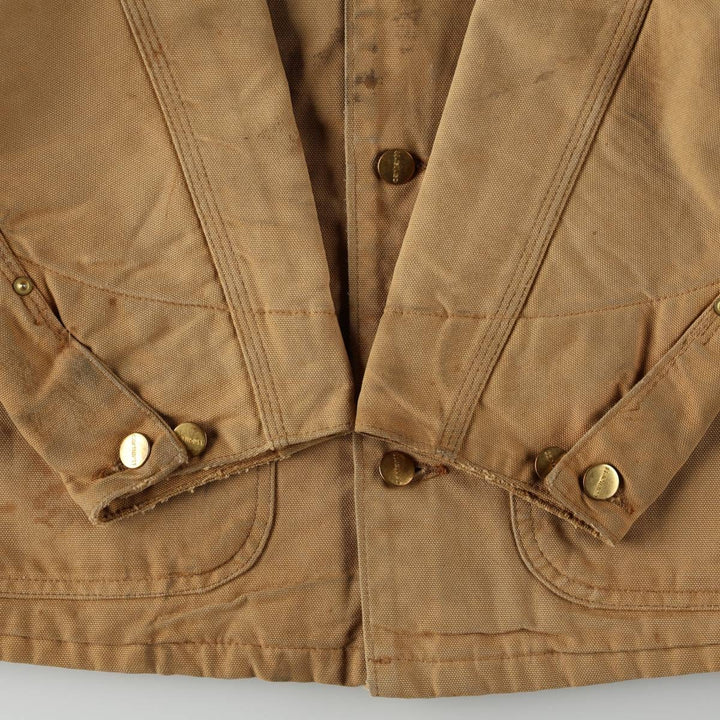 Carhartt Michigan Chore Coat Duck Coverall Men's XL Size unclear beige type brown Vintage Second Hand