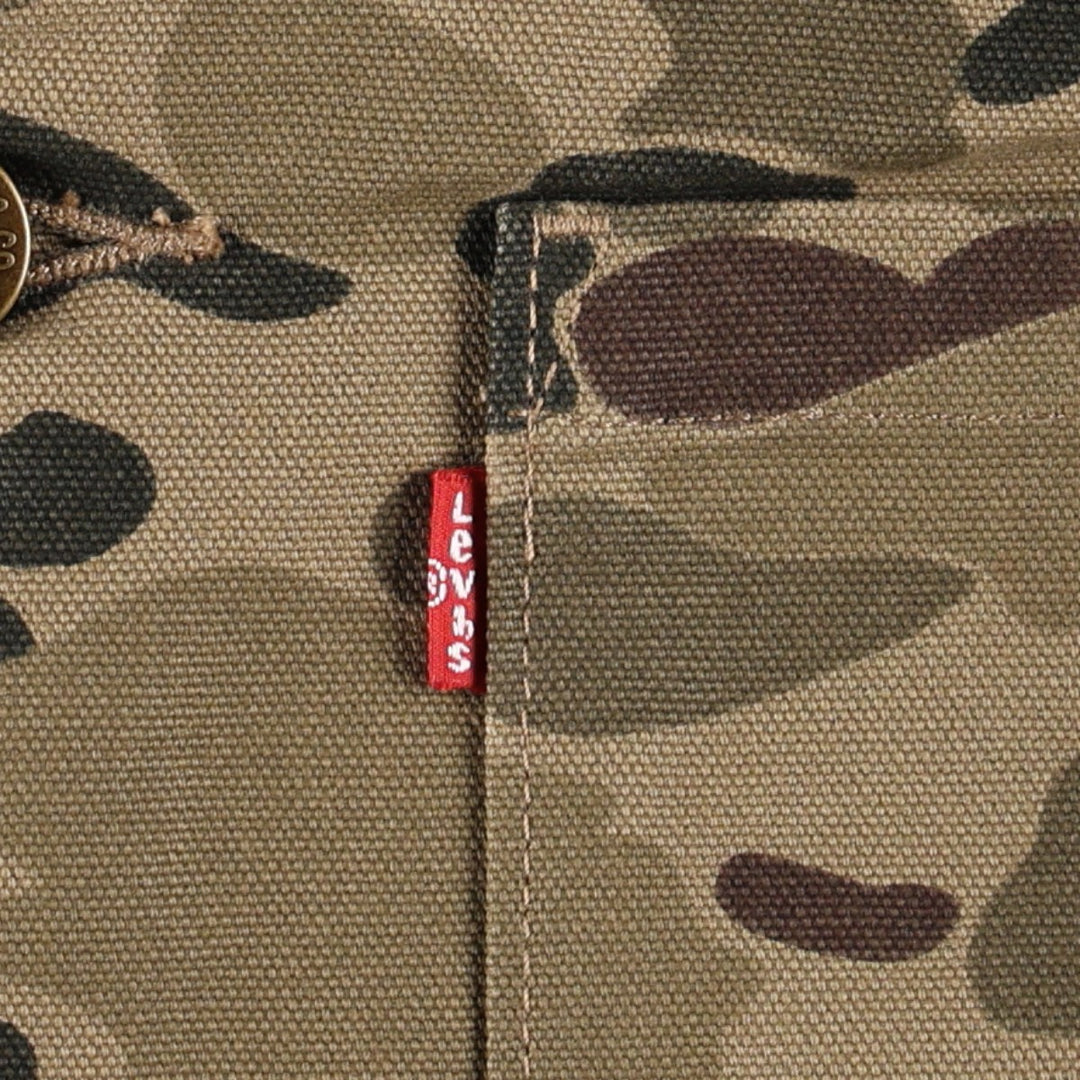 Levi's Camouflage Pattern Duck Hunter Camo Duck Coveralls, Men's Size M (approx.) cotton Khaki type Vintage Second Hand