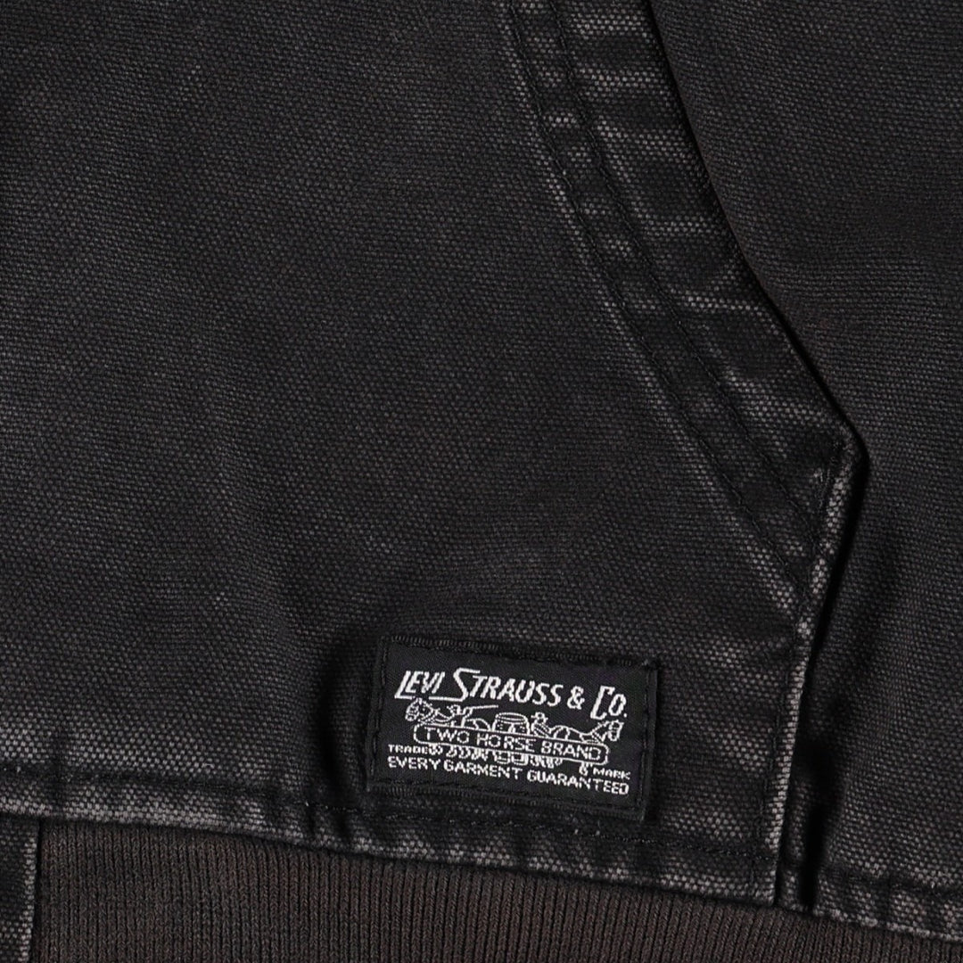 Levi's Duck Full-Zip Hoodie, Men's Size M cotton black type Vintage Second Hand