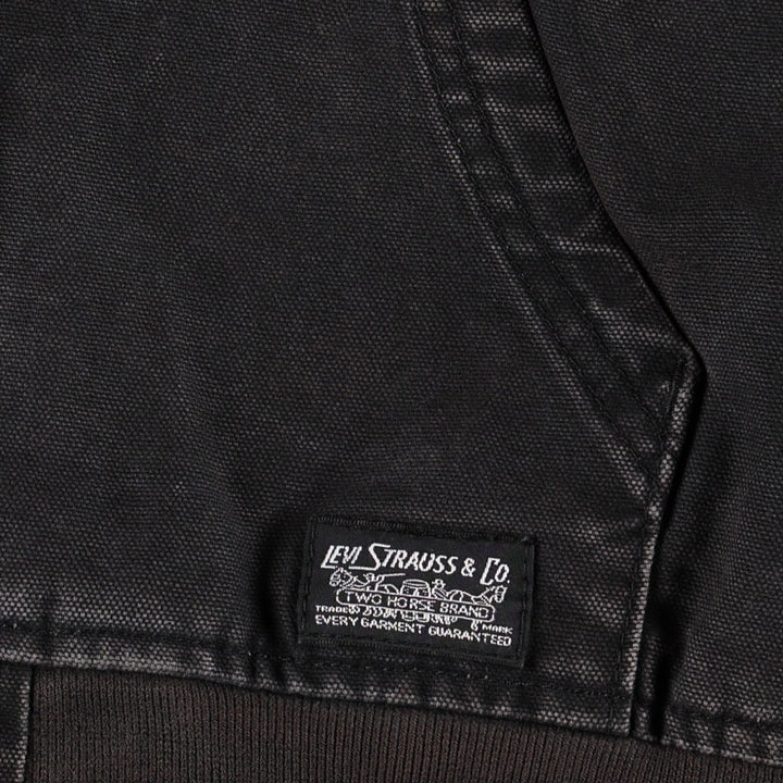 Levi's Duck Full-Zip Hoodie, Men's Size M cotton black type Vintage Second Hand