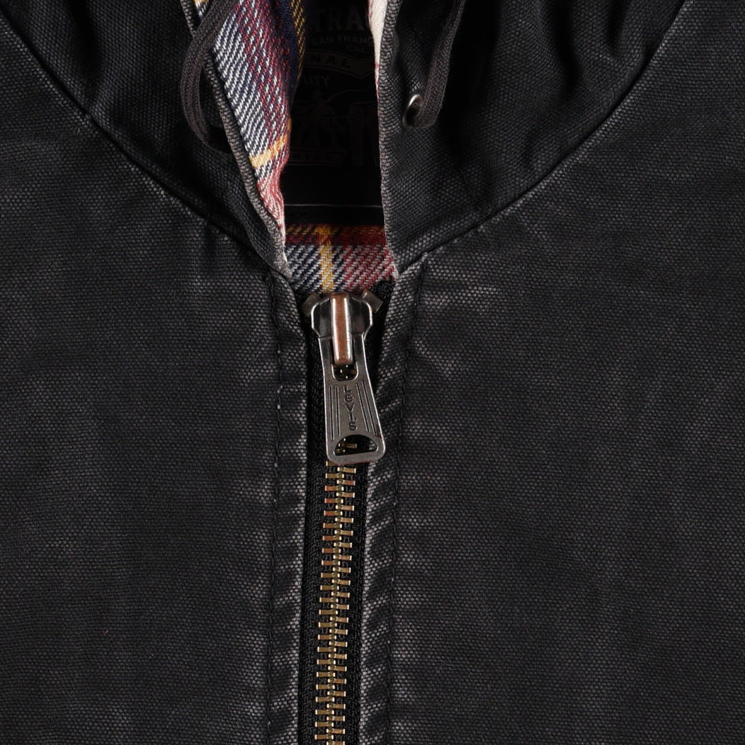 Levi's Duck Full-Zip Hoodie, Men's Size M cotton black type Vintage Second Hand