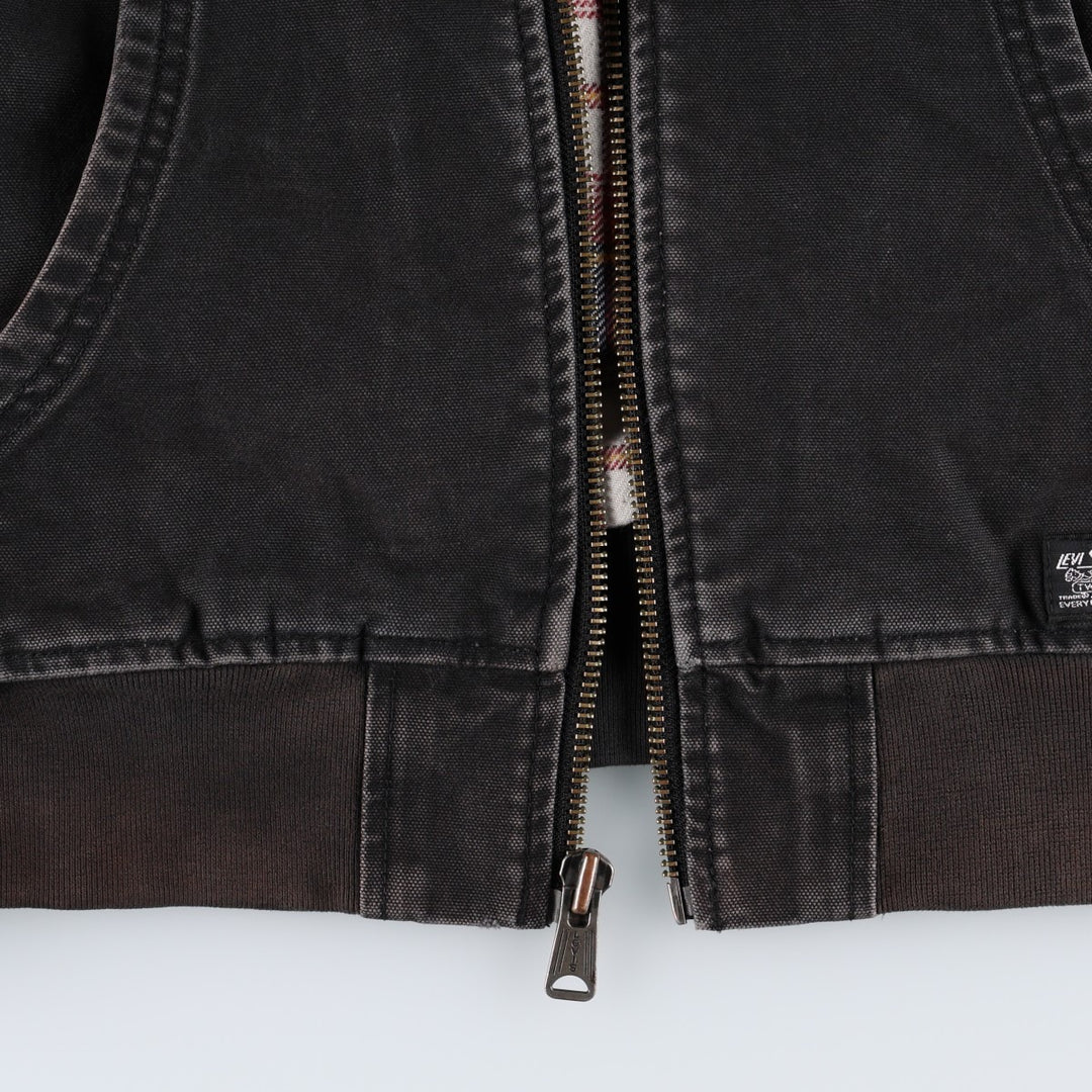 Levi's Duck Full-Zip Hoodie, Men's Size M cotton black type Vintage Second Hand