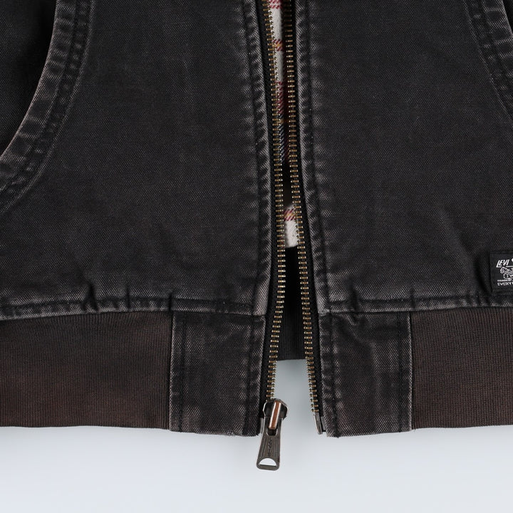 Levi's Duck Full-Zip Hoodie, Men's Size M cotton black type Vintage Second Hand