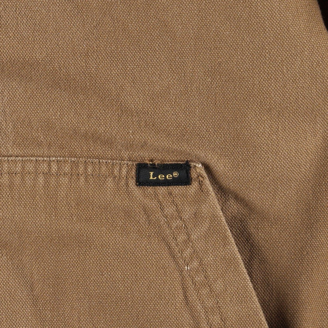 Lee PREMIUM SELECT Padded Duck Full-Zip Hoodie, Men's Size XL cotton Khaki type brown Vintage Second Hand