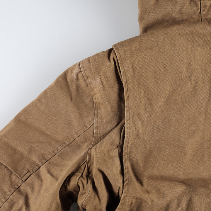 Lee PREMIUM SELECT Padded Duck Full-Zip Hoodie, Men's Size XL cotton Khaki type brown Vintage Second Hand