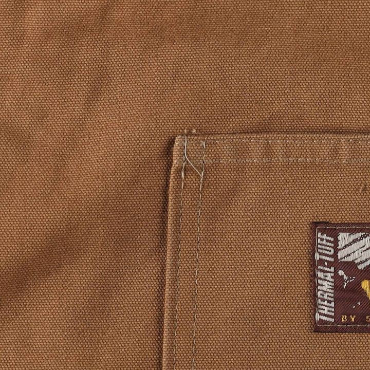 1980'S Steiner Thermal-Tuff Duck Coveralls, Made in USA, Men's XL equivalent, Vintage cotton brown type Vintage Second Hand