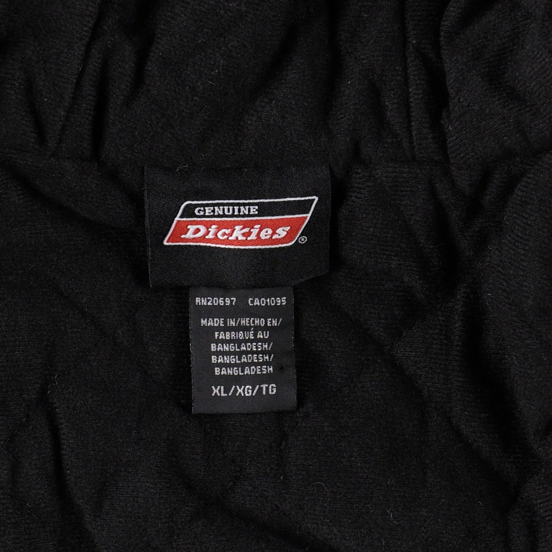 Dickies Active Jacket Type Padded Duck Full Zip Hoodie, Men's XL cotton Khaki type beige Vintage Second Hand