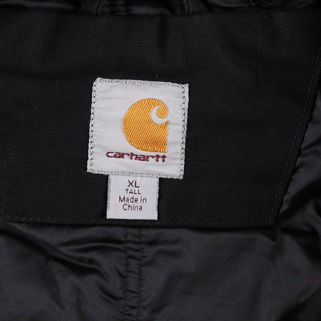 Carhartt Active Jacket, Padded, Duck Full-Zip Hoodie, Men's Size XL cotton black type Vintage Second Hand